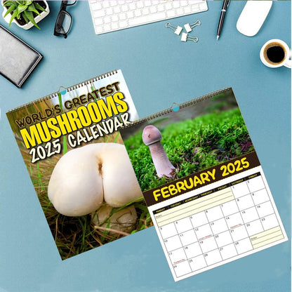 🎄💕Hot Christmas Sale 49% OFF🎁World's Greatest Mushrooms - 2025 Wall Calendar