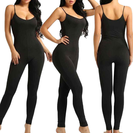 Slimming Low Cut Sling Jumpsuit Bodyshaper for Women