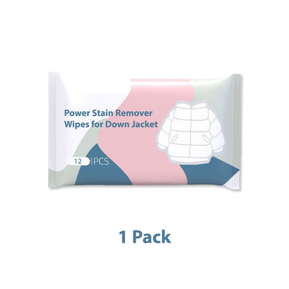 Power Stain Remover Wipes for Down Jacket