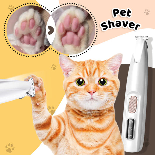 🥰HOT SALE 50% OFF🐱 Waterproof Rechargeable Pet Shaver with LED Light